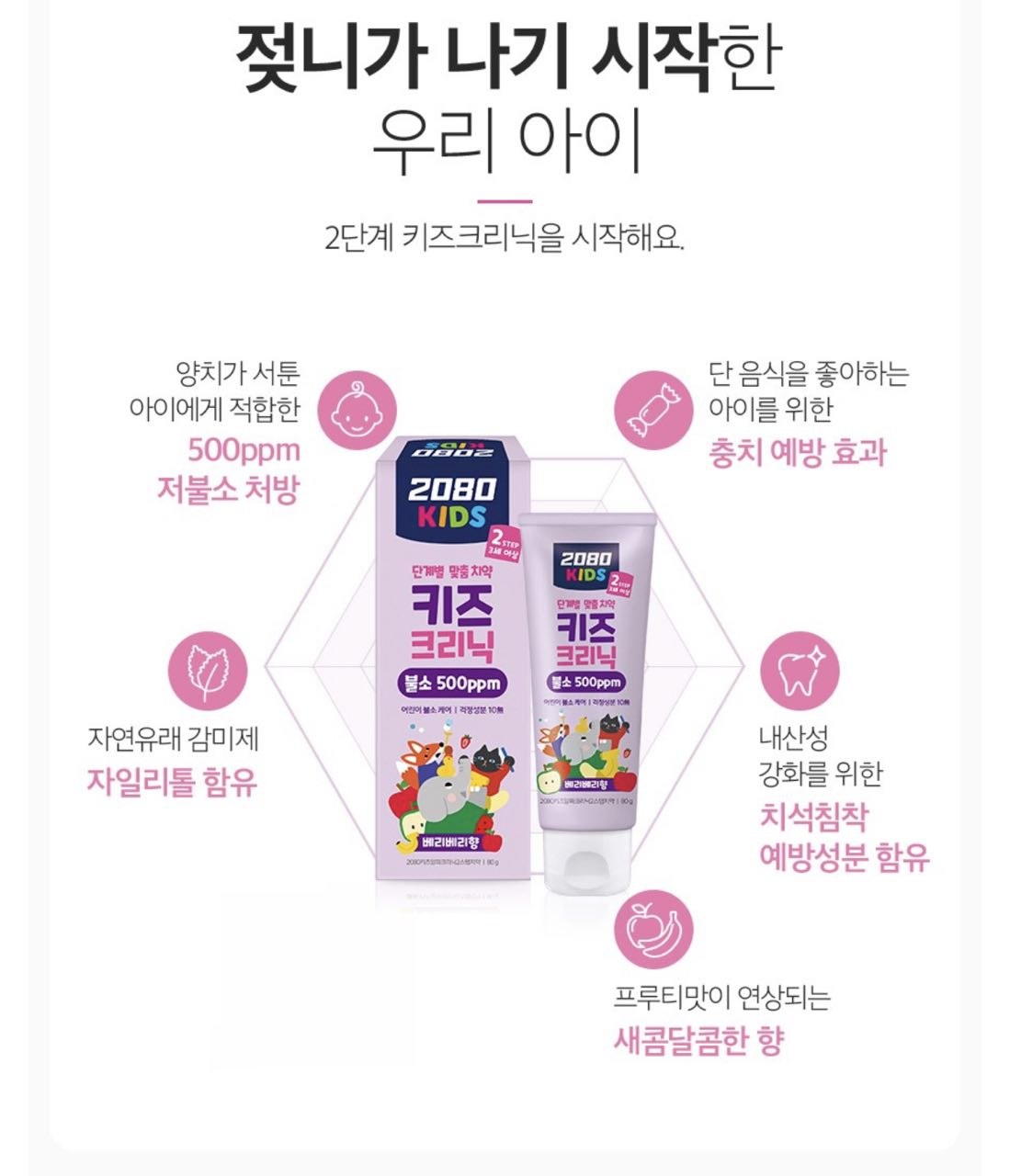 2080 Kids Alpha Clinic 2 Step tish pastasi 80g ✨🦷