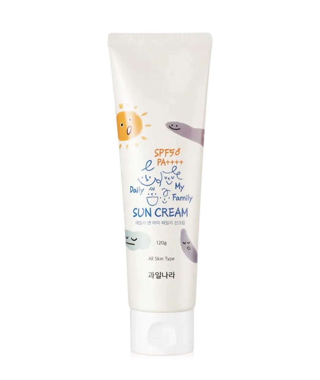 ๐จโ๐ฉโ๐งโ๐ฆ Butun oila uchun ishonchli himoya!\\
\\
โ๏ธ Welcos Fruits Land Daily \u0026 My Family Sun Cream (120g)