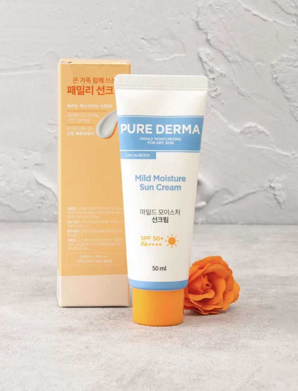 ๐ฟ Nozik teri uchun eng yumshoq himoya! ๐ฟ \\
\\
โจ On The Body Pure Derma Mild Moisture Sun Cream (50ml) โจ