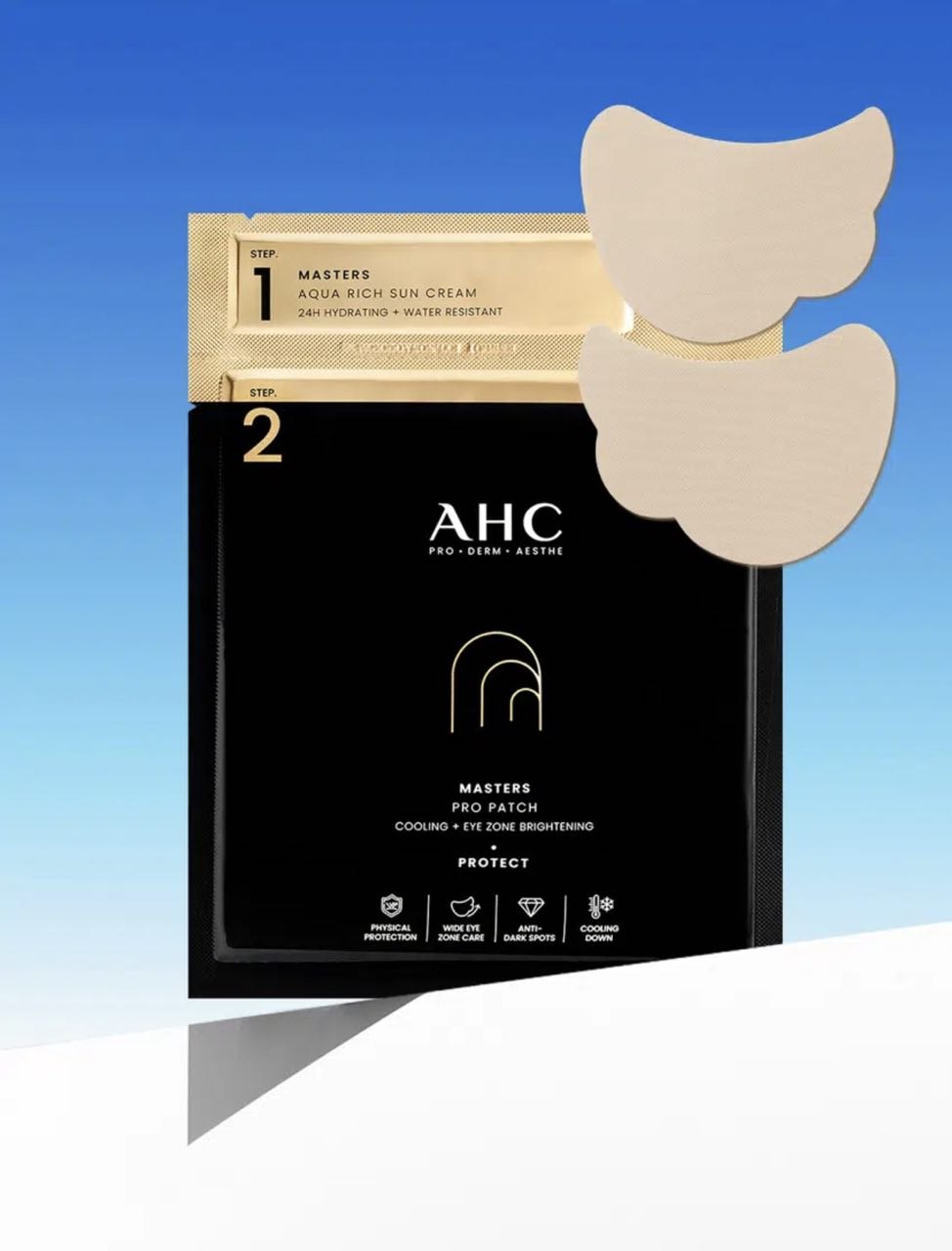 🌞 Professional darajadagi quyosh himoyasi – patch bilan! 🌞 \
\
✨ AHC Masters Pro Patch 2-Step UV Patch (1 dona) ✨
